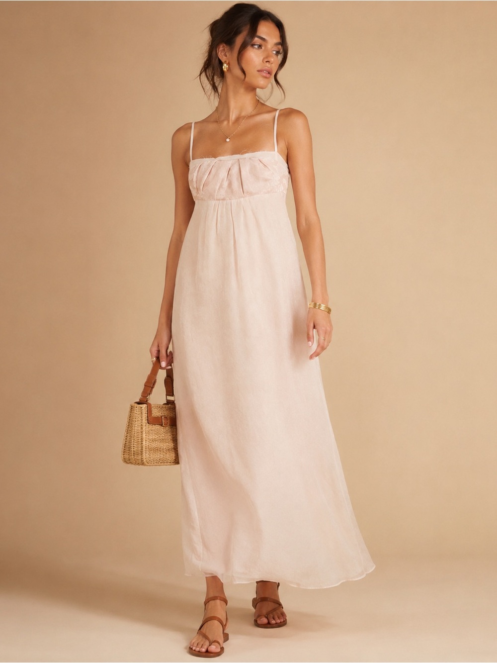 LIMITED EDITION ZARA MIXED ORGANZA PINK MIDI DRESS SIZE S